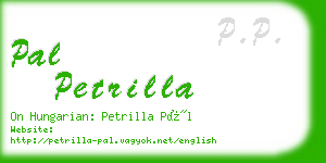 pal petrilla business card